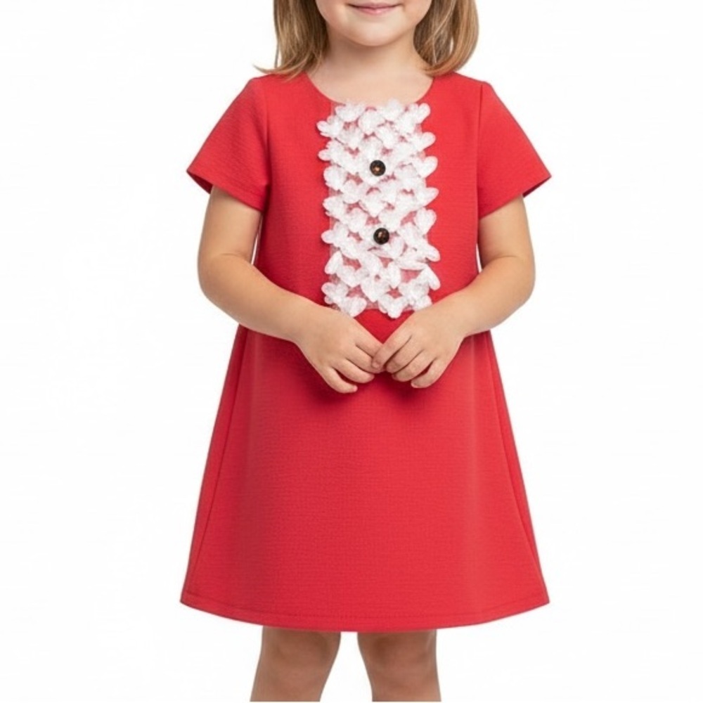 Senorita Lemoniez Girls Size 4 Dressy Bib Dress